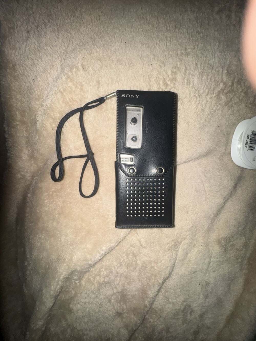 Sony Micro Cassette-Corder Vintage Voice Recorder With Leather Case